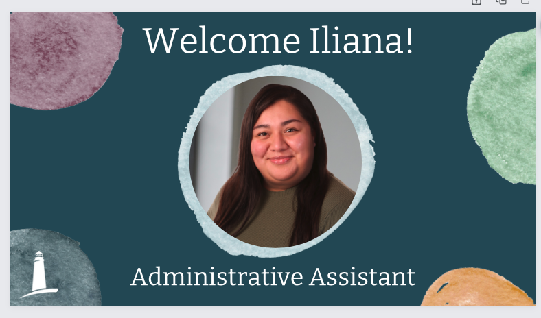 Welcome Administrative Assistant Iliana Ponce